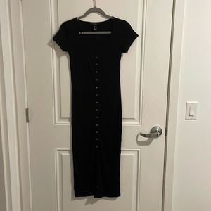 Forever21 black maxi jersey dress